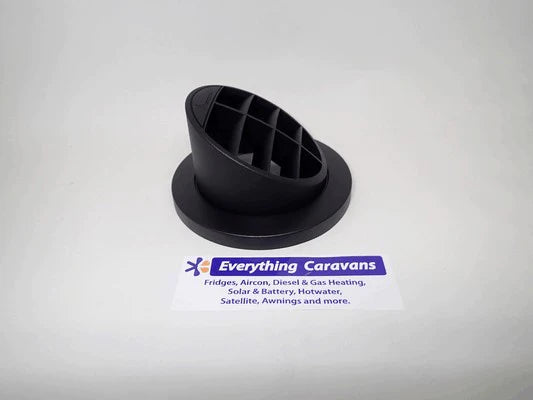 Eberspacher 60mm 65mm Vent Duct Plate 30Degree Black 221000010056