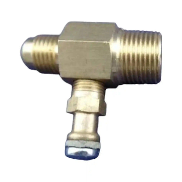 Brass Gas fitting 3-8 Test Point for 5-16 Flare for 5-16 Copper Pipe - Everything Caravans