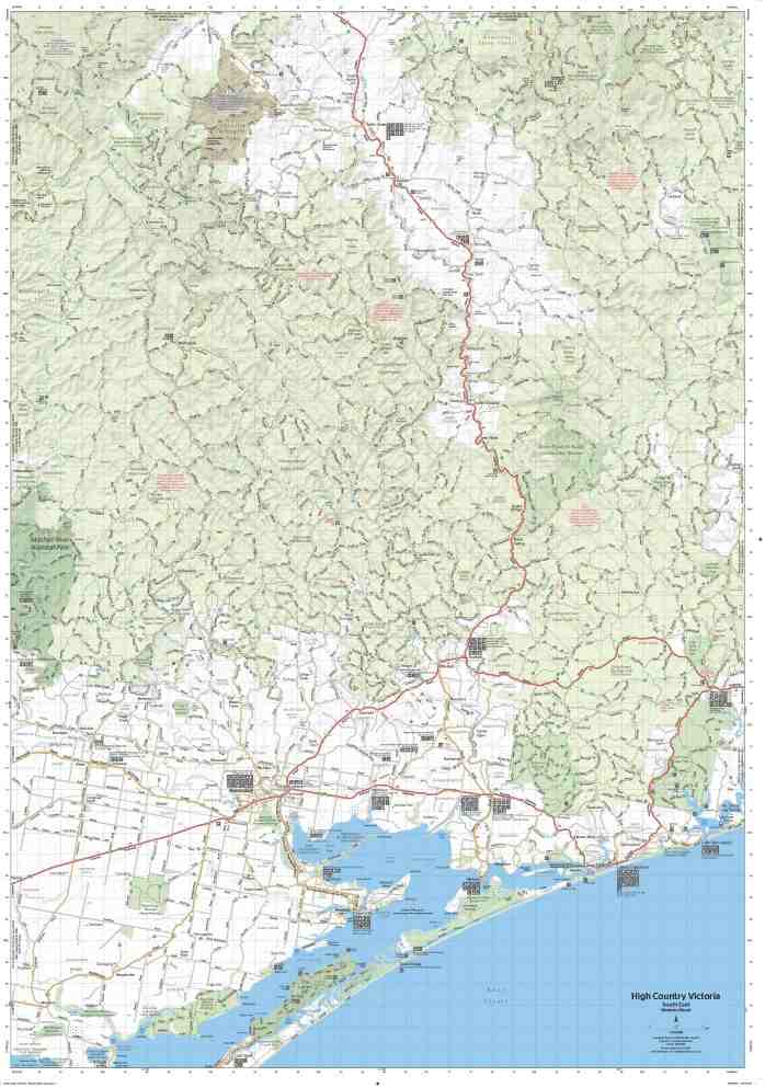 Hema The Victorian High Country - South Eastern Map