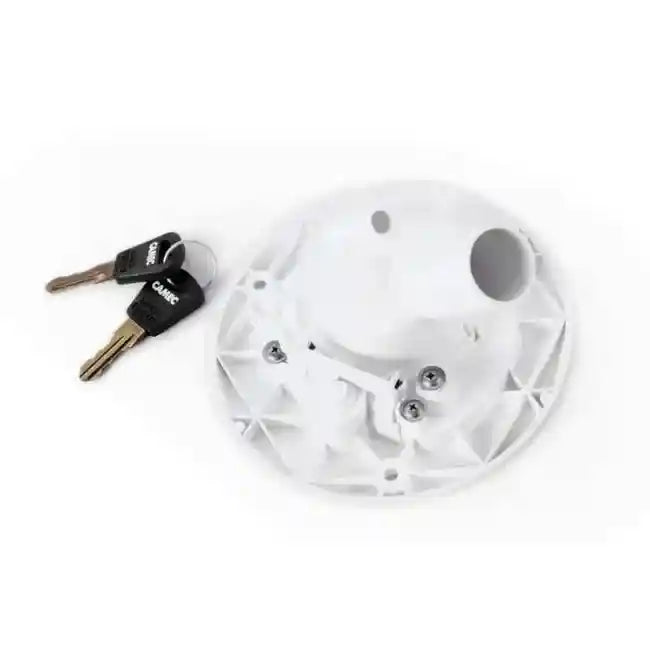 Camec Lockable Water Filler - White Left Hand Hinge
