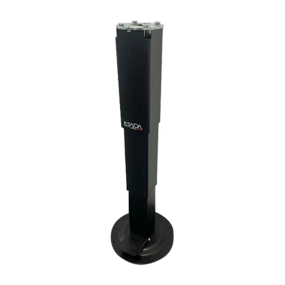 Nuova MAPA Black Adjustible Height SQUARE Table Leg with Turn Table and Slide