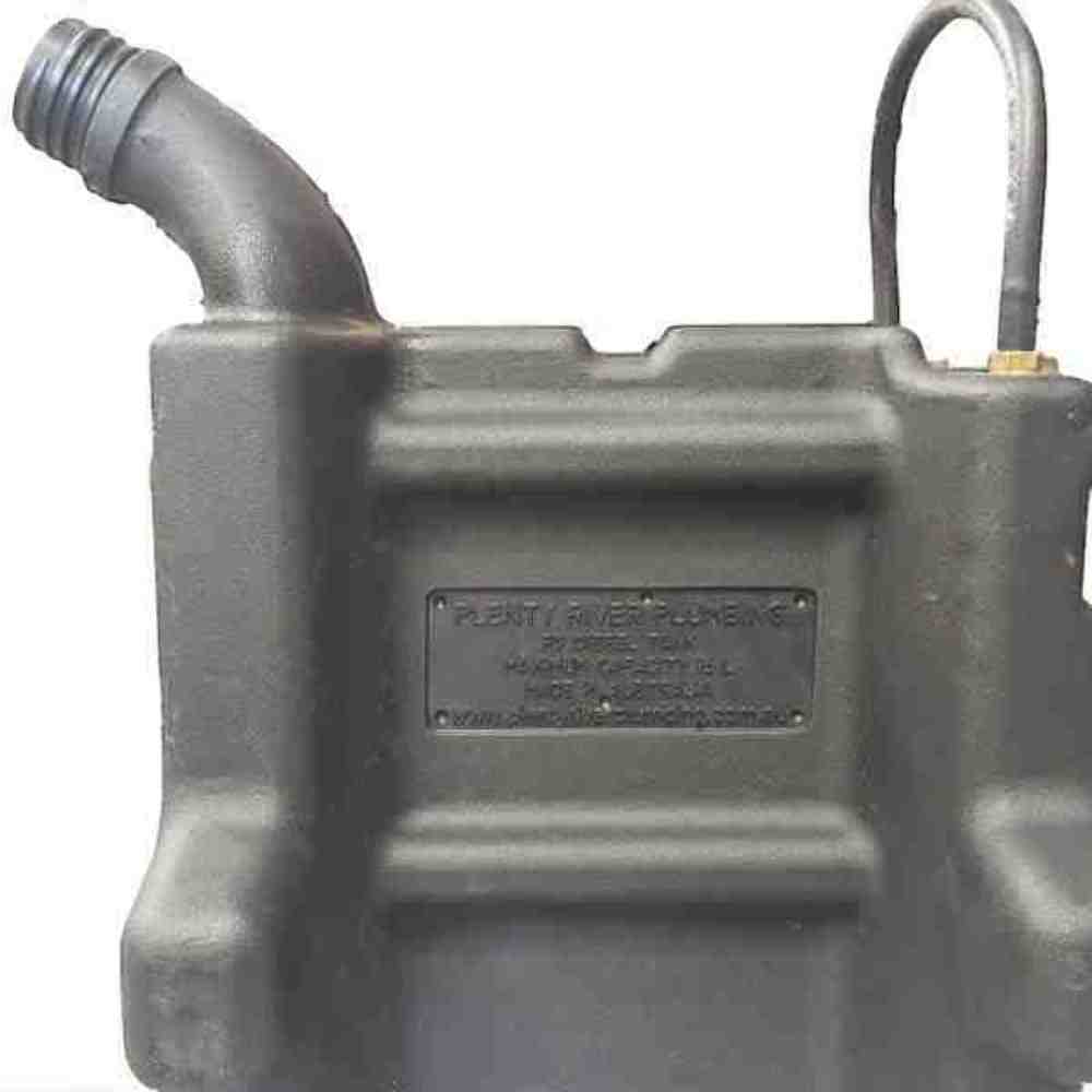 Under Caravan Mount Diesel Heater Tank Black 15 Litre