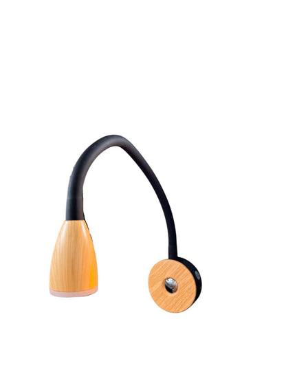 Supex Faux Timber LED Reading Light with USB-C