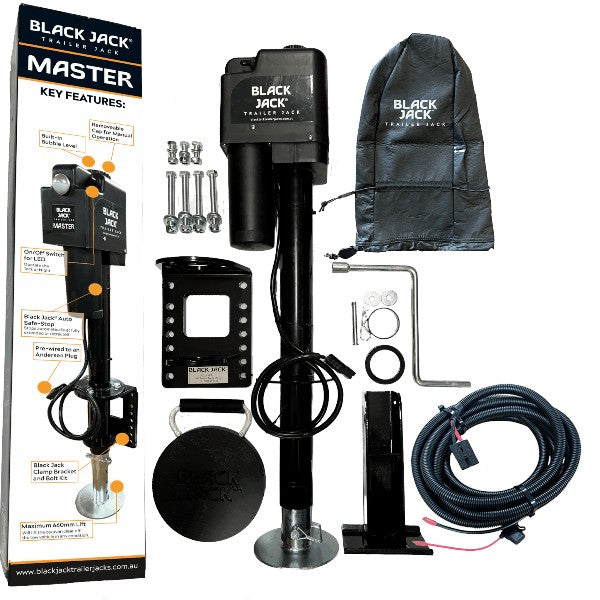 Black Jack Electric Trailer Jack – Master - with Wiring Harness