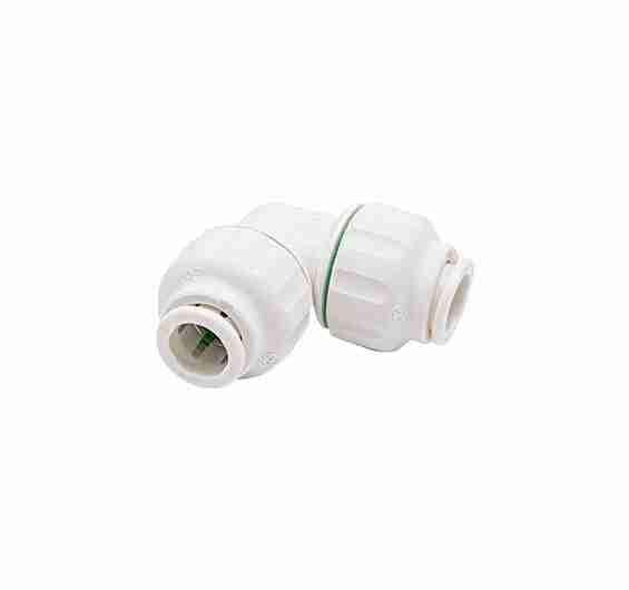 Raccordo A Gomito Con Attacco A Stelo John Guest Type Per Camper E Caravan - 12mm X 12mm, Puretec
