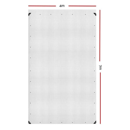 4Mx7M Tarp Camping Tarps Poly Tarpaulin Heavy Duty Cover 135Gsm Clear
