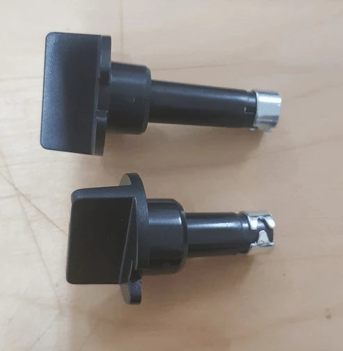 2 x Knobs for RM2453 RM2553 3 Way Fridge Thermostat and Selector  Black - No Longer Available