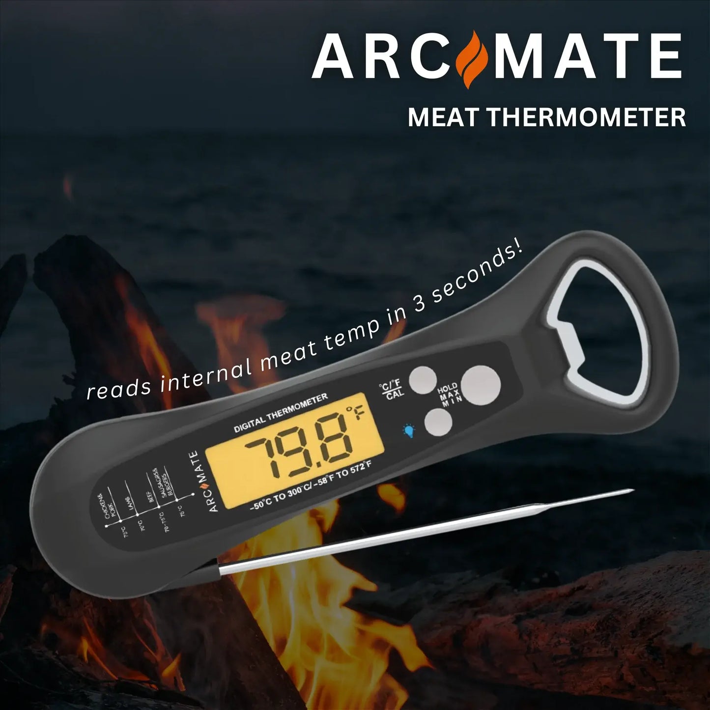 ArcMate Meat Thermometer compact digital