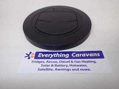Eberspacher 60mm 65mm Vent Duct Plate Closable Black 221000010072