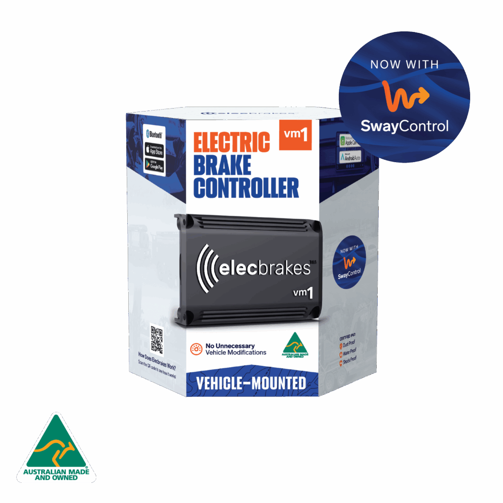 Elecbrakes VM1 Portable Electric Brake Controller for Vehicle - Hard Wired Version