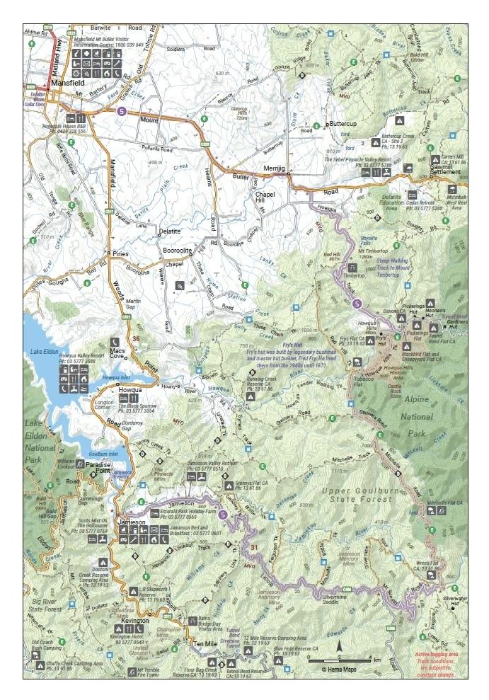 Hema The Victorian High Country Atlas and Guide