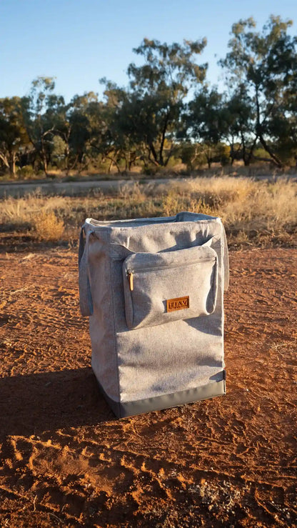 Navigator Gear TIAV Fold Away Laundry Basket Light Grey - in store only