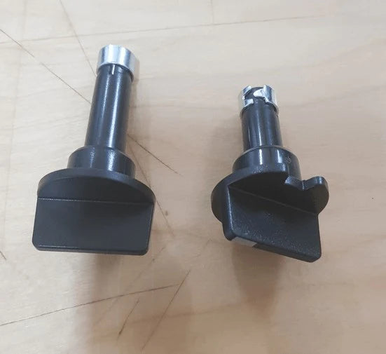 2 x Knobs for RM2453 RM2553 3 Way Fridge Thermostat and Selector  Black - No Longer Available