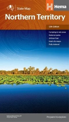 Hema Northern Territory State Map