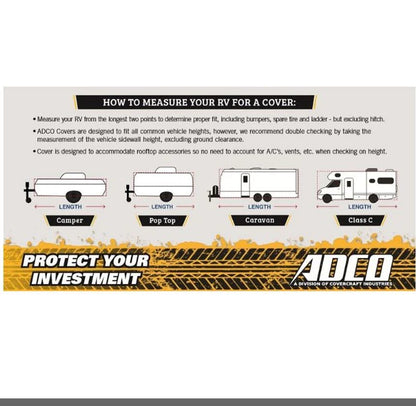 Caravan Cover 400-06520 24Ft to 26Ft ADCO 4 Layer UV Stabilized