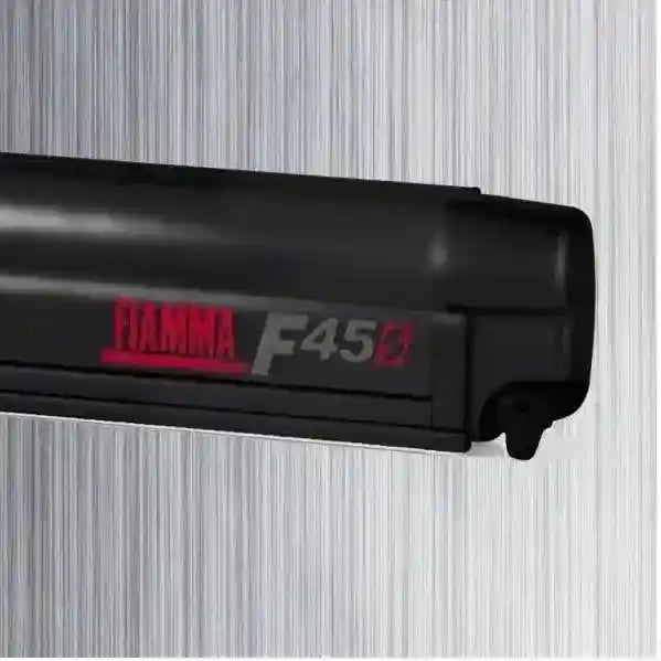 Fiamma F45 S Deep Black 350 Royal Grey Awning. 06759B01R – On Sale - Everything Caravans