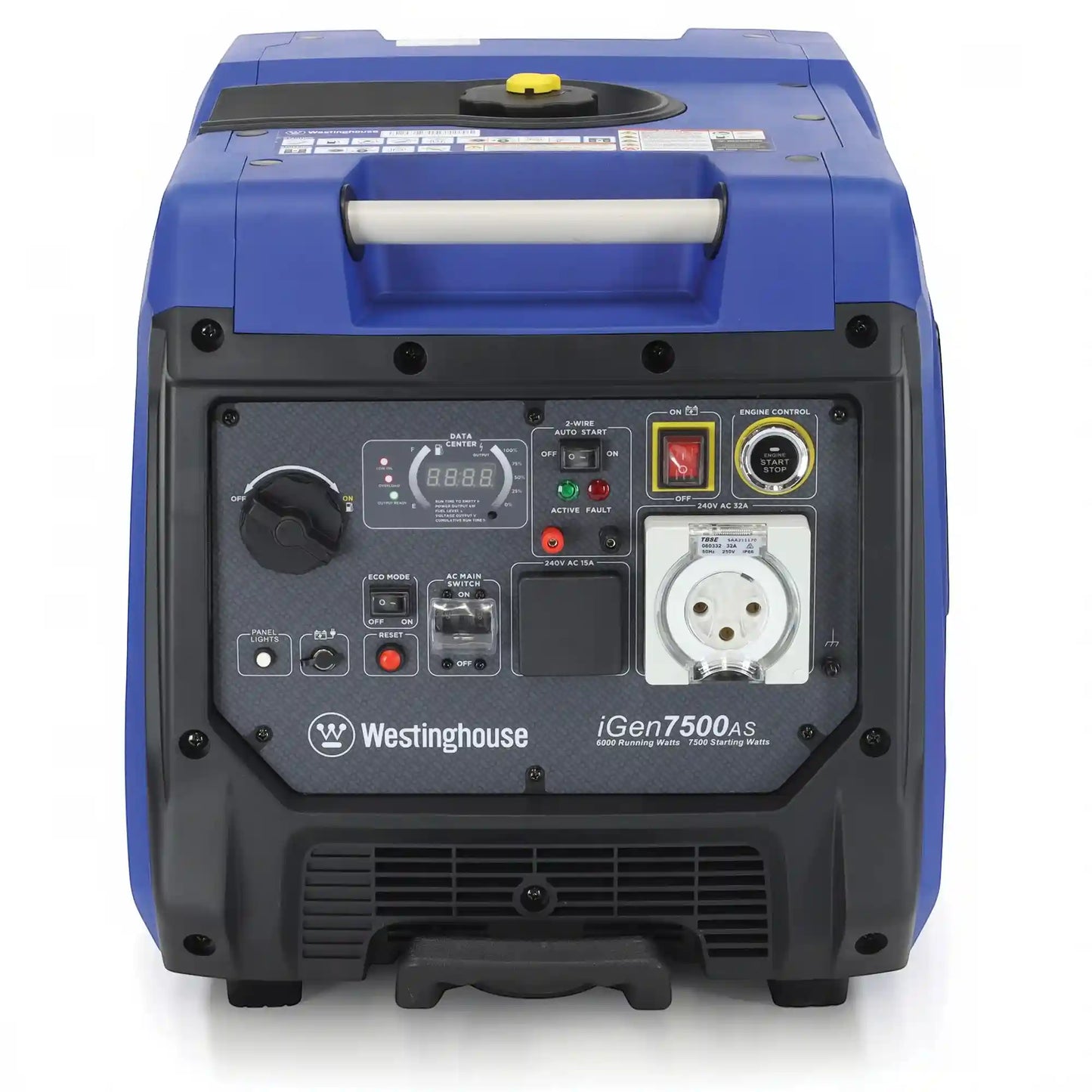 Westinghouse iGen7500AS Inverter Generator with Electric Start and Remote Control for 7500 Starting Watts / 6000 Running Watts