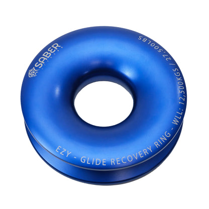 Saber Ezy-Glide 12,500 WLL Recovery Ring and Bag - Blue