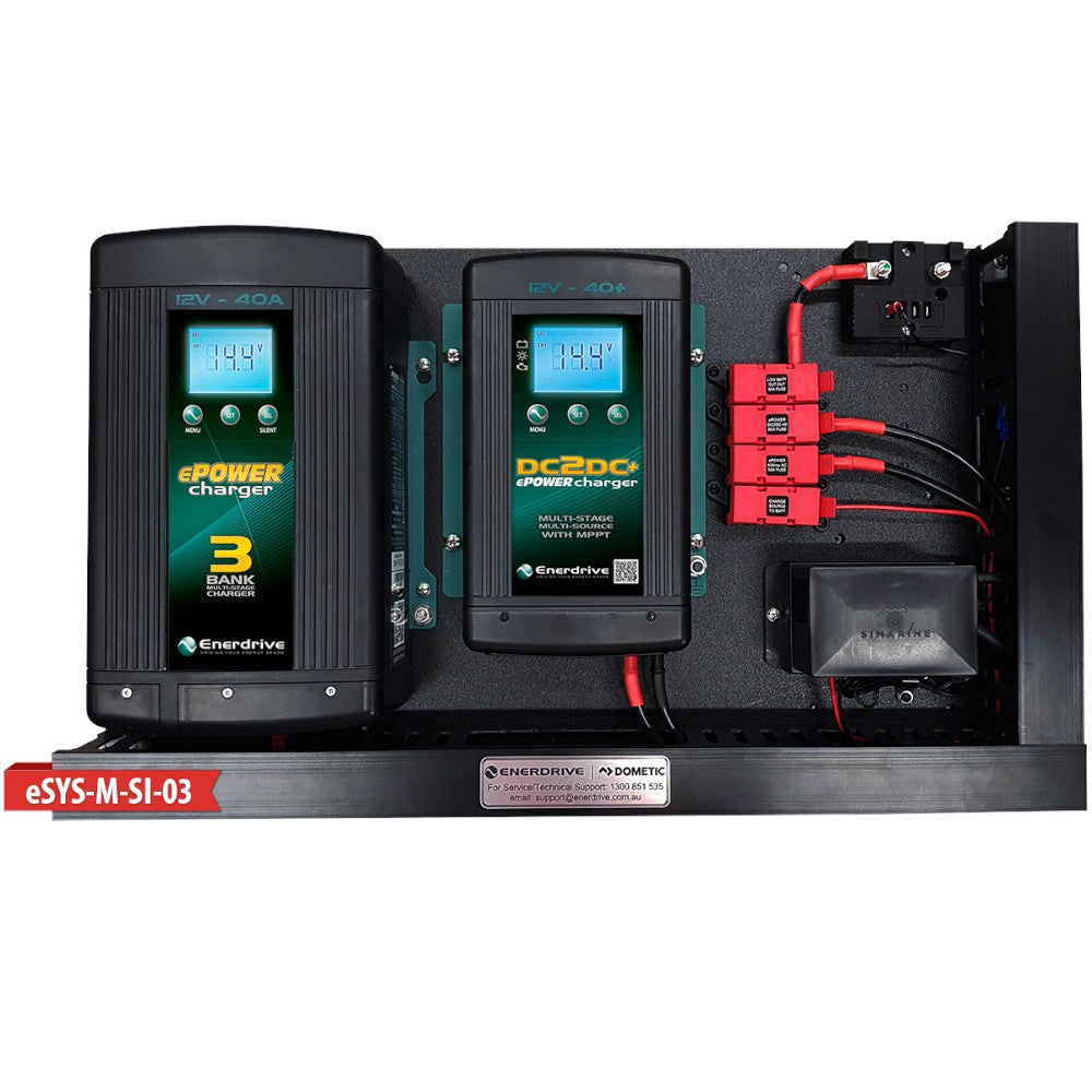 Enerdrive eSYS-M (Simarine) Pre-Wired Power System for Caravan, 4WD & Camper