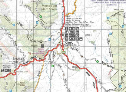Hema The Victorian High Country - North Eastern Map