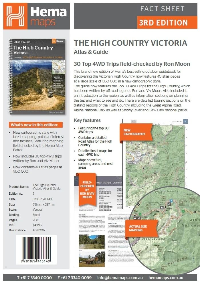 Hema The Victorian High Country Atlas and Guide