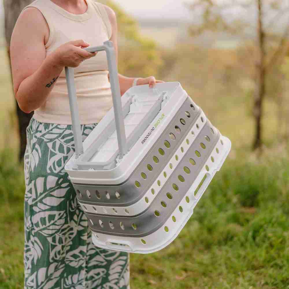 Xplore Outdoors Collapsible Laundry Basket with Fold-out Legs