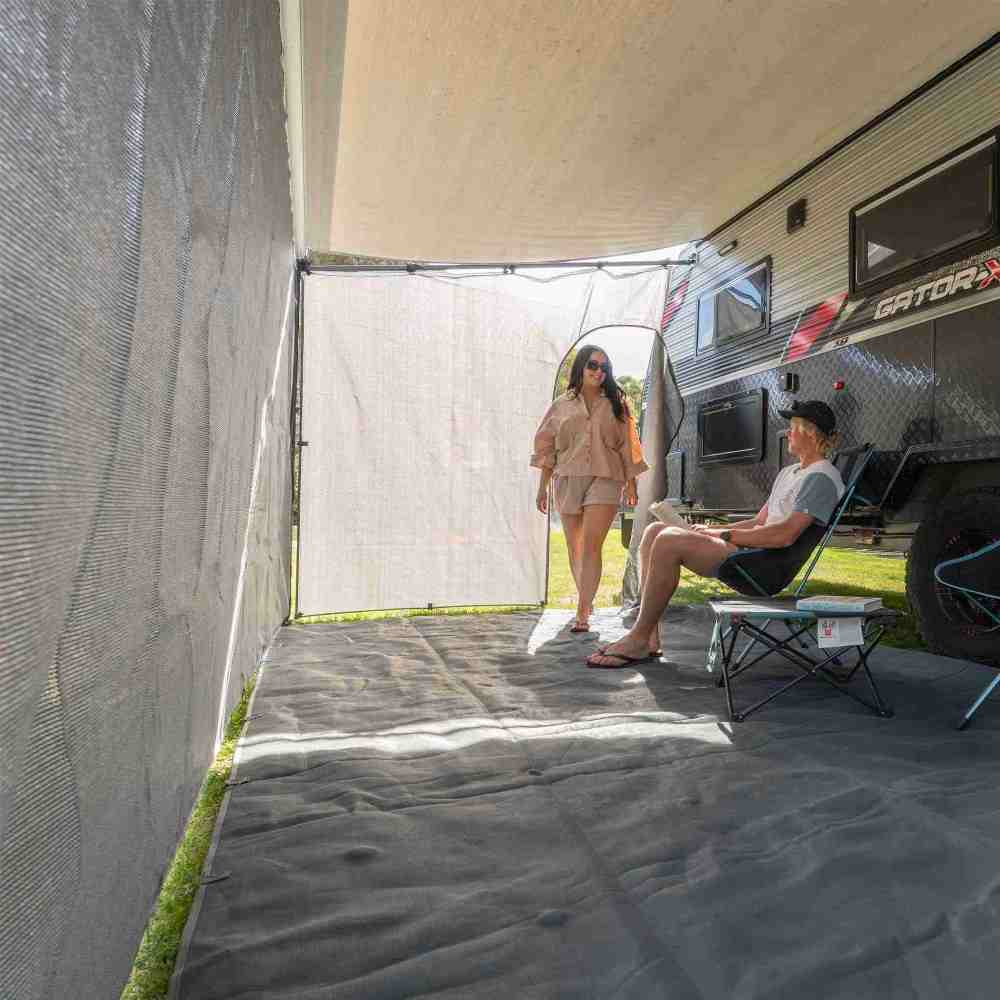 CGear Grey Awning Privacy Screens 1.8M or 6Ft High 19 ft
