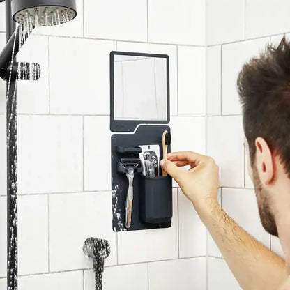 Tooletries The Oliver Shower Mirror Charcoal