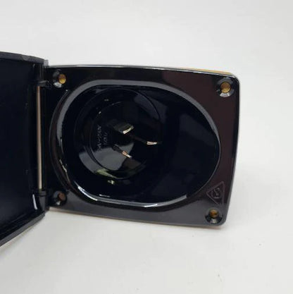 CMS 15amp Plug Power inlet Black. Jil15 Bk