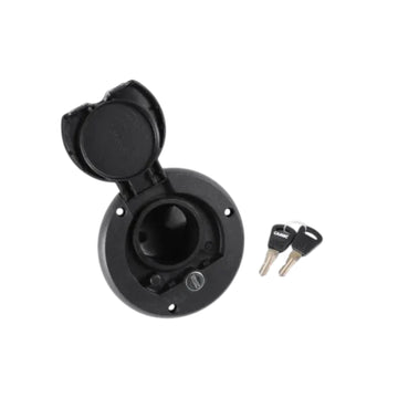 Camec Lockable Water Filler - Black Left Hand Hinge