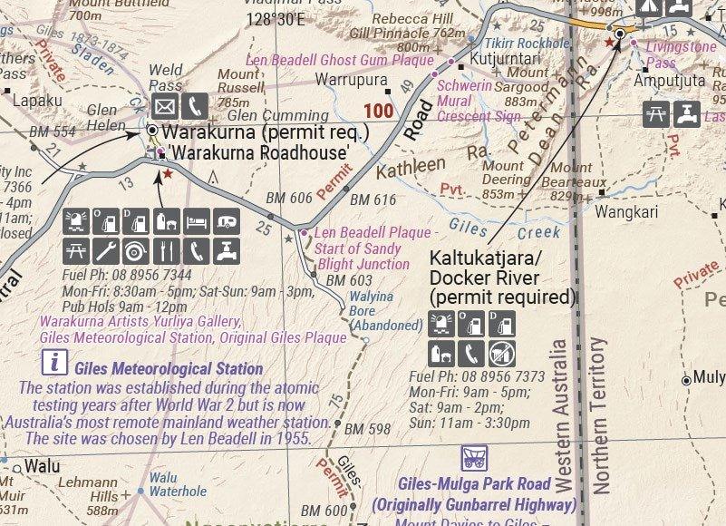 Hema Great Desert Tracks Central Sheet - Everything Caravans