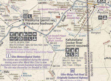 Hema Great Desert Tracks Central Sheet - Everything Caravans
