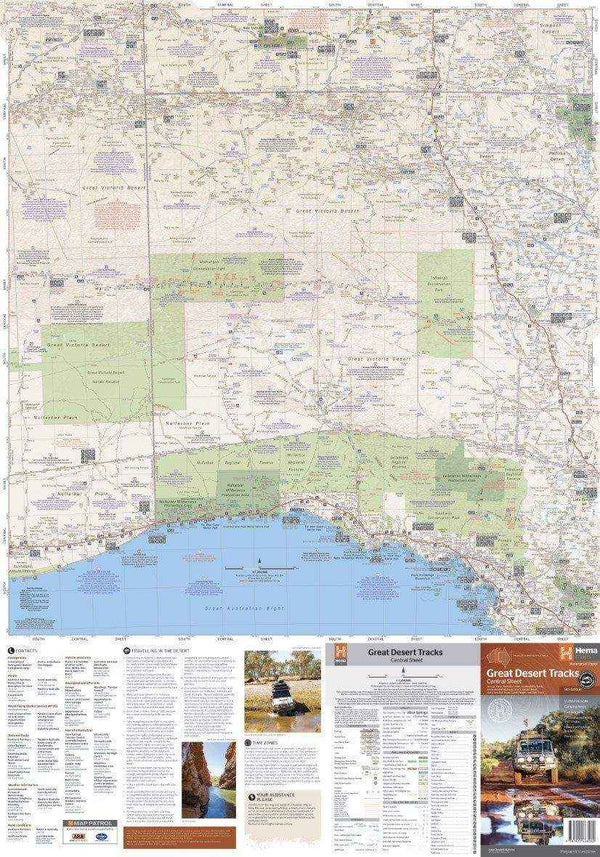 Hema Great Desert Tracks Central Sheet - Everything Caravans