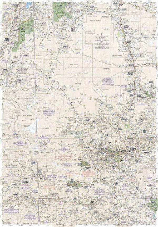 Hema Great Desert Tracks Central Sheet - Everything Caravans