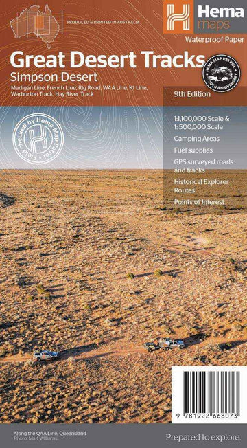 Hema Great Desert Tracks Simpson Desert - Everything Caravans
