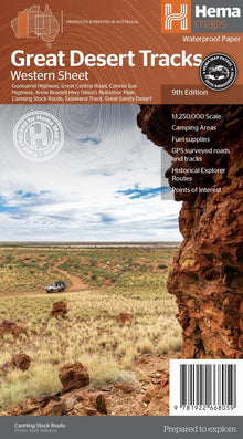 Hema Great Desert Tracks Western Sheet - Everything Caravans