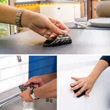 Porcelain Magnetic Handle Cups Travel Lust - Pads in BLACK - by Silwy - Everything Caravans