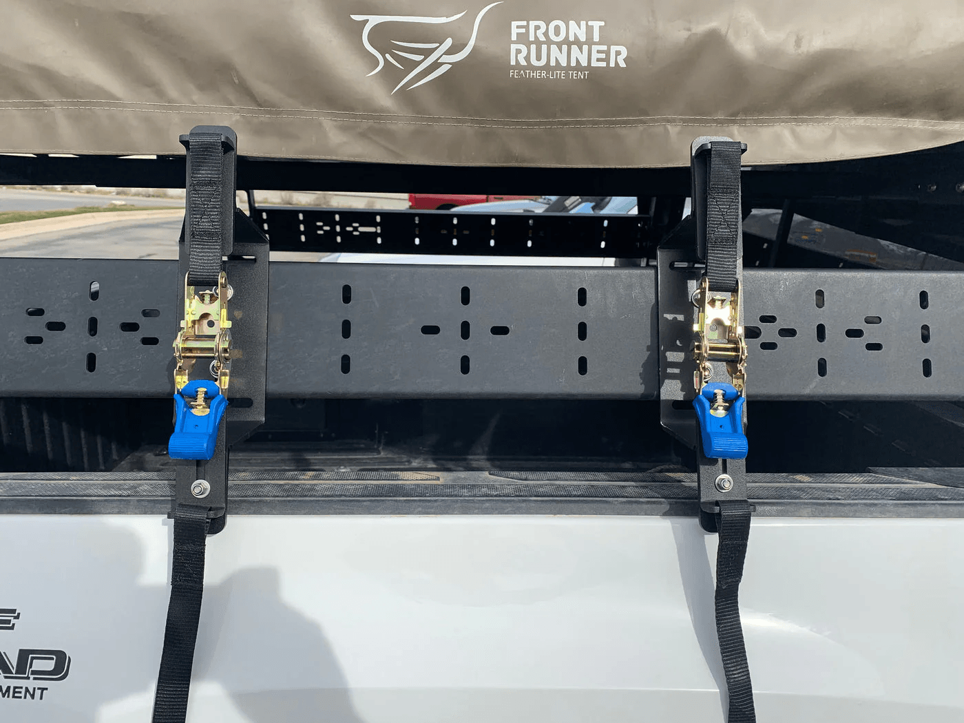 Eezi-Awn Universal Trax Mounts including Ratchet Straps - Black Friday Sale - Everything Caravans