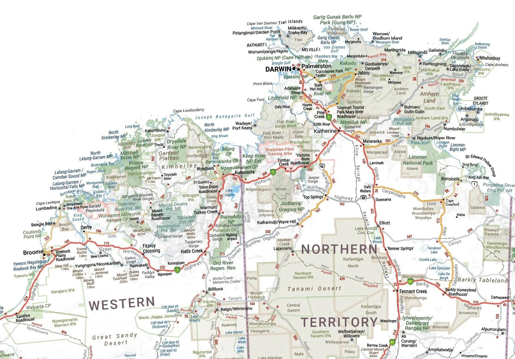 Hema Map of Australia Sticker - Large - Everything Caravans