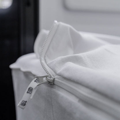 MeanderWild Flannelette Caravan Sheet Set Queen - Driftwood