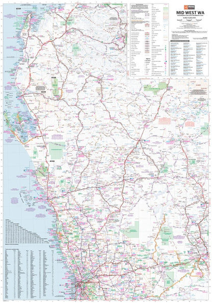 Hema Mid West Western Australia Map - Everything Caravans