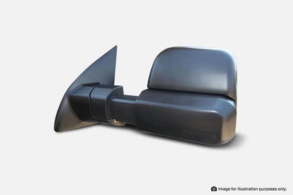 MSA Towing Mirror compatible with Nissan Navara Np3000 Black Electric Heater - Everything Caravans