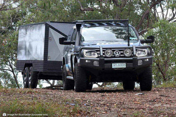 MSA Towing Mirror compatible with Nissan Navara Np3000 Black Electric Heater - Everything Caravans
