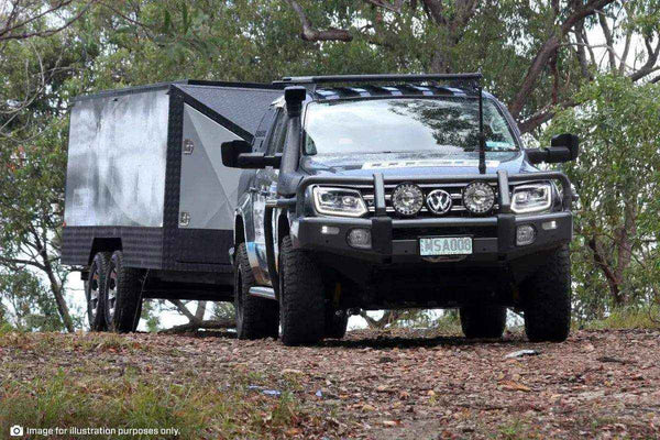 MSA Towing Mirror compatible with Toyota Land Cruiser 200 Series Chrome - Everything Caravans