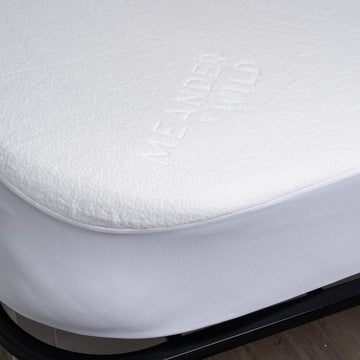 MeanderWild Bamboo Waterproof Caravan Mattress Protector - Caravan Double Round End
