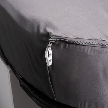 MeanderWild Cotton Sateen Caravan Double Sheet Set - Coalmine