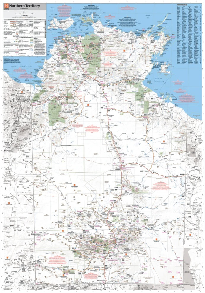 Hema Northern Territory State Map - Everything Caravans
