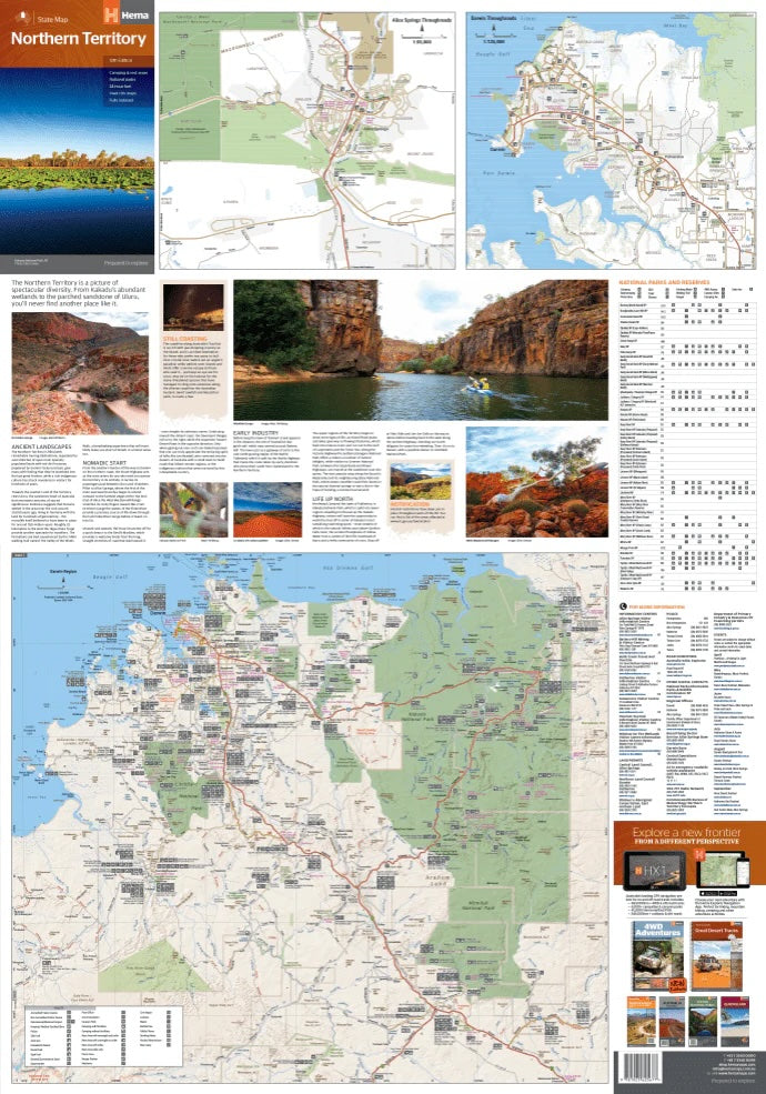 Hema Northern Territory State Map - Everything Caravans