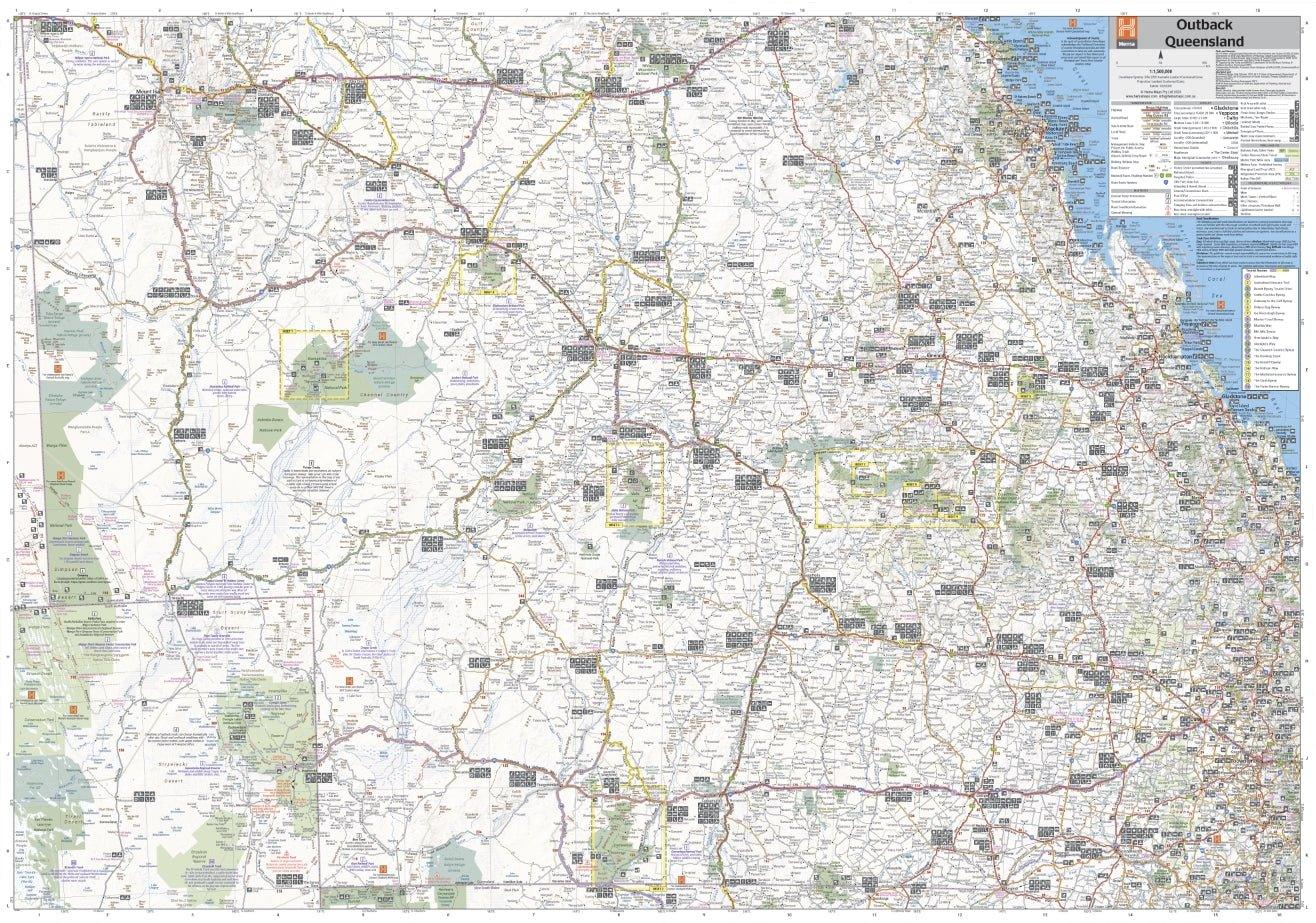 Hema Outback Queensland Map - Everything Caravans