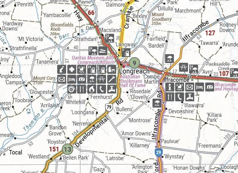 Hema Outback Queensland Map - Everything Caravans